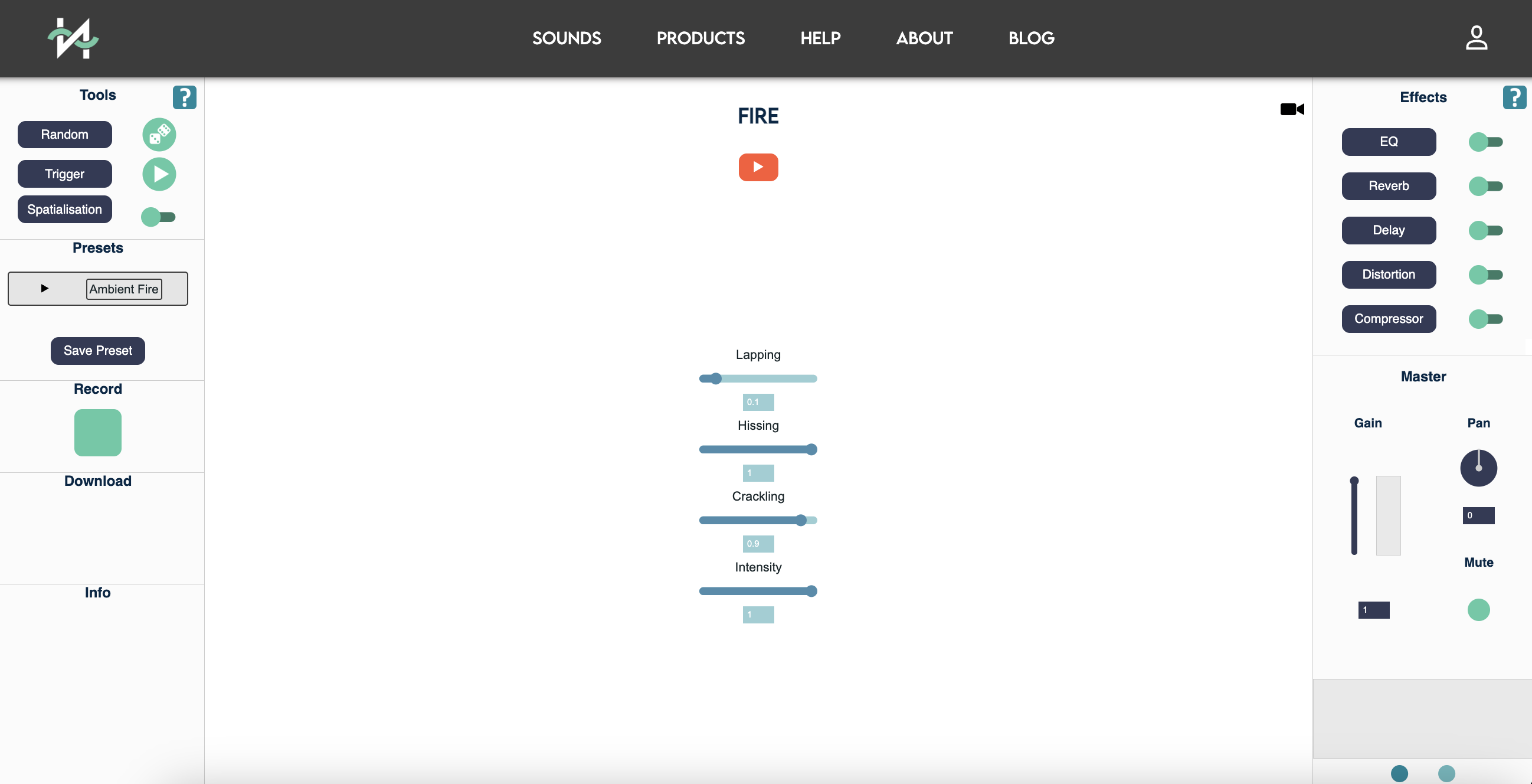 Procedural Audio Engine 